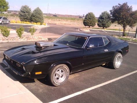 Black 1971 Ford Mustang Mach 1 For Sale Mcg Marketplace