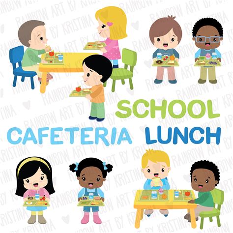 20 Off School Children Lunch Cafeteria Clip Art Instant Download Etsy