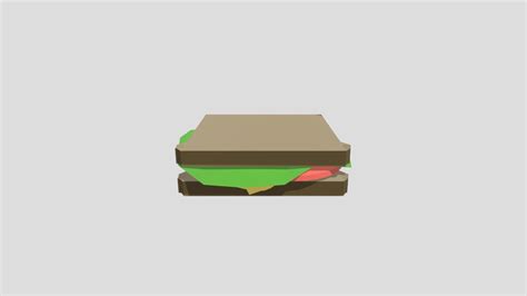 Sandwich Low Poly Download Free 3d Model By Imlcbaylor 164e019