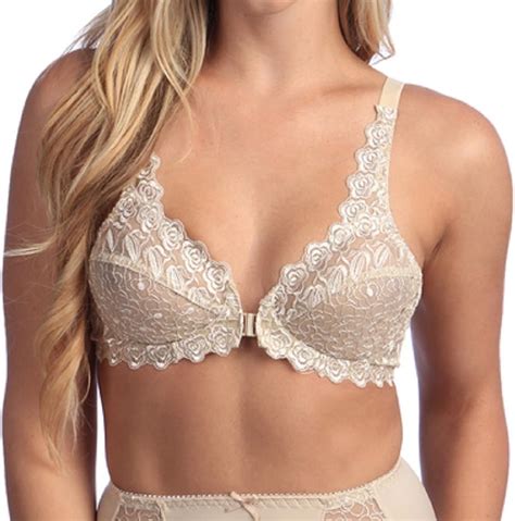 Valmont Front Close Lace Cup Underwire Bra Style 8323 At Amazon Womens Clothing Store