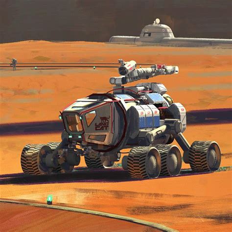Spacex Its Spaceships At Mars Base Alpha By Maciej Rebisz Futuristic