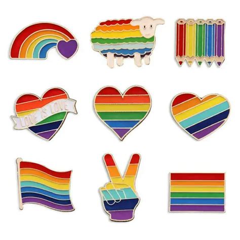 5 Rainbow Pride Pin Badge Lgbtq Gay Enamel Lapel Metal Brooch Jewellery Sale σ] 2 17 Picclick Au