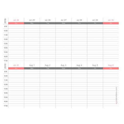 2 Week Calendar Printable Calendar Templates