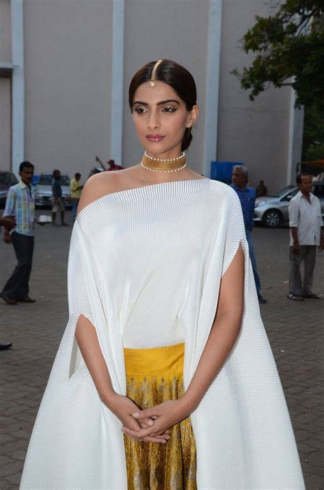 Hindi Actress Sonam Kapoor Stills In White Dress Tollywood Stars