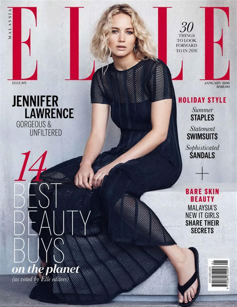 Jennifer Lawrence In Elle Magazine Malaysia January 2016 Issue