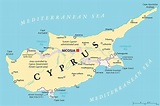 La República de Chipre en mapas: políticas y físicas.
