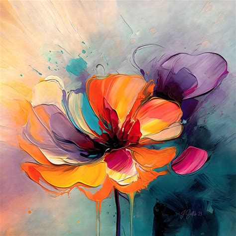 Just Blooming Painting By Jirka Svetlik Fine Art America