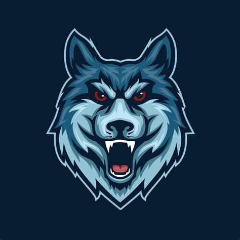 Wolf Mascot For Sports And Esports Logo 12263091 Vector Art At Vecteezy