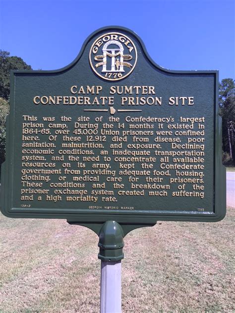 Camp Sumter Confederate Prison Site Georgia Historical Society