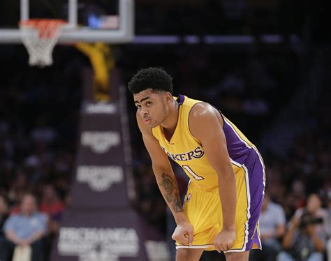 d angelo russell will start for the lakers in wednesday night s season opener la times