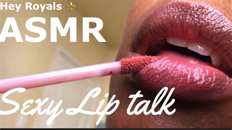 👄asmr Lips Sexy Lip Talk Light Smacks And Lipgloss Application Youtube