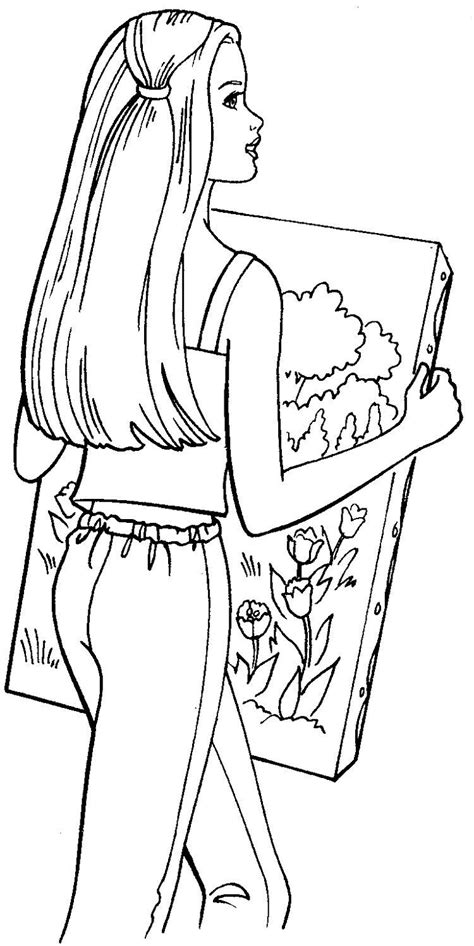 Barbie coloring pages for kids. Pin by Fun Activity on Coloring Pages For Kids | Barbie ...