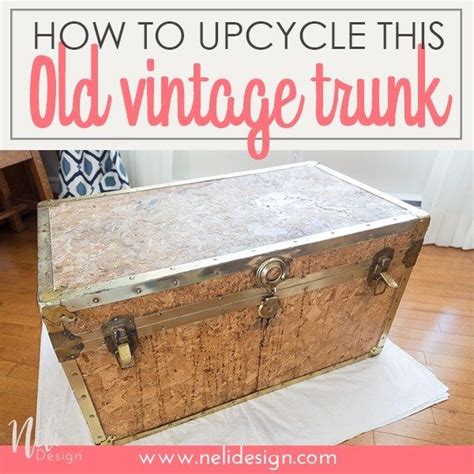 How To Upcycle A Vintage Trunk With Old Newspapers This Diy Of An Old