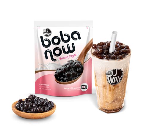buy j way boba now authentic instant tapioca boba pearls for milk tea smoothies and desserts