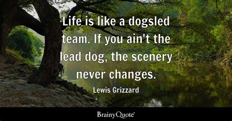 Lewis Grizzard Life Is Like A Dogsled Team If You Aint