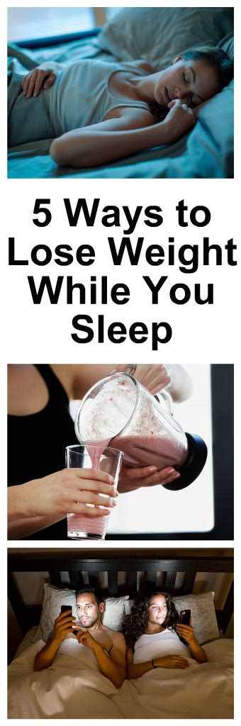 2 Ways To Lose Weight While You Sleep