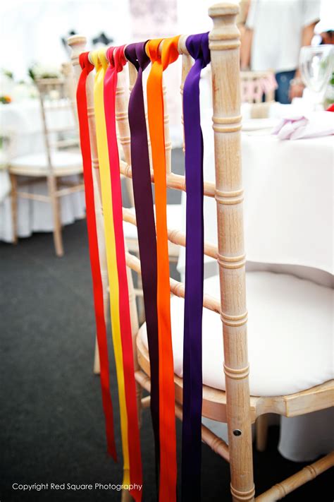 Ribbons On Chairs Can Be Created With Brights Pastels Or Colours To
