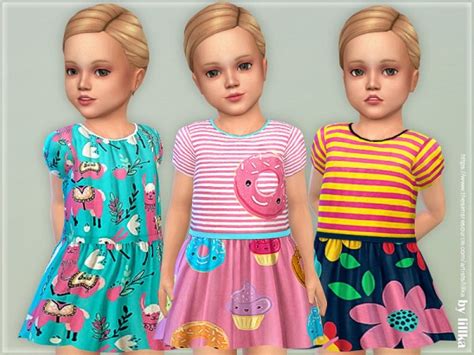 The Sims Resource Toddler Dresses Collection P127 By Lillka • Sims 4