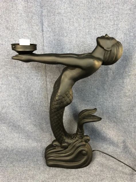 S Art Deco Figural Dancing Semi Nude Woman Boudoir Accent Lamp Ebay