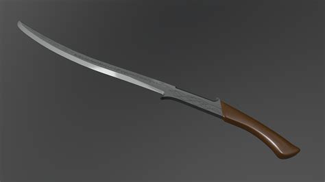 Hadhafang Lord Of The Rings Arwens Sword 3d Model By