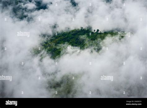 Clouds Mist Cover The Mountain Peaks Tropical Rainforests Thailand