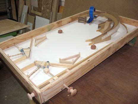 Tabletop Pinball Game Made From Scrap Wood Pinball Pinball Game Wood Games