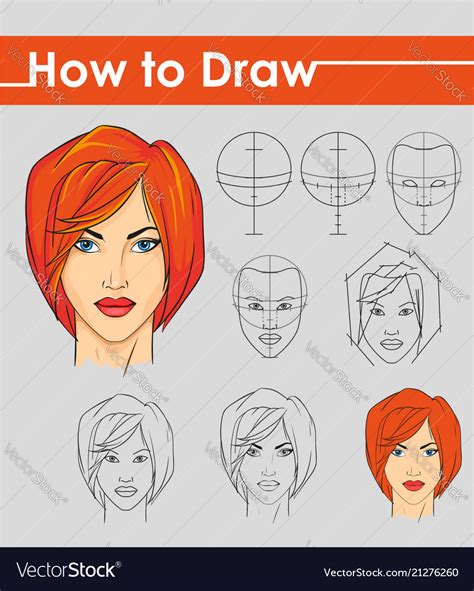 Female Face Drawing Tutorial Easy Drawing Step