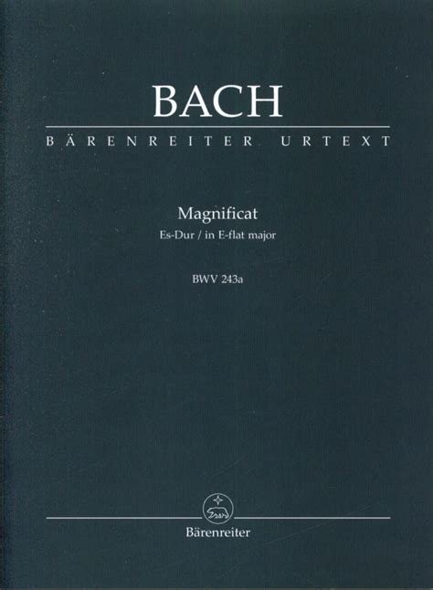 Magnificat Es Dur Bwv 243a Von Johann Sebastian Bach Im Stretta Noten