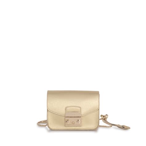 Furla Metropolis Clutch In Gold Lyst