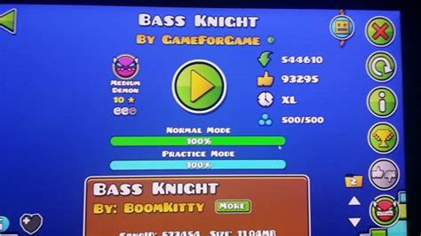 Gg Bass Knight Also A Pic Of Dear Nostalgists Geometry Dash