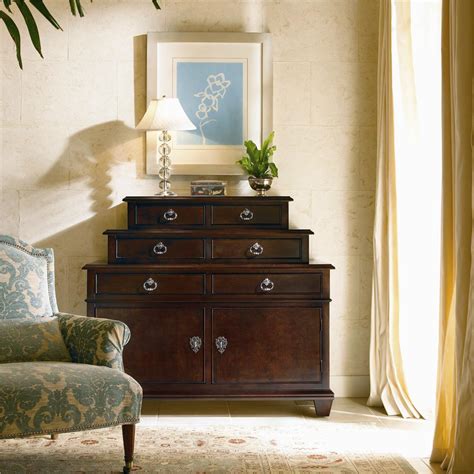 Century New Traditional Dressing Chest Stacked With Drawers
