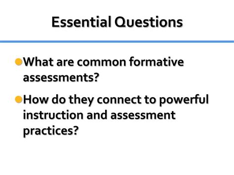 Ppt Common Formative Assessments Powerpoint Presentation Free