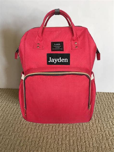 Land Diaper Backpack Diaper Bag Backpack Nursing Bag Red Etsy