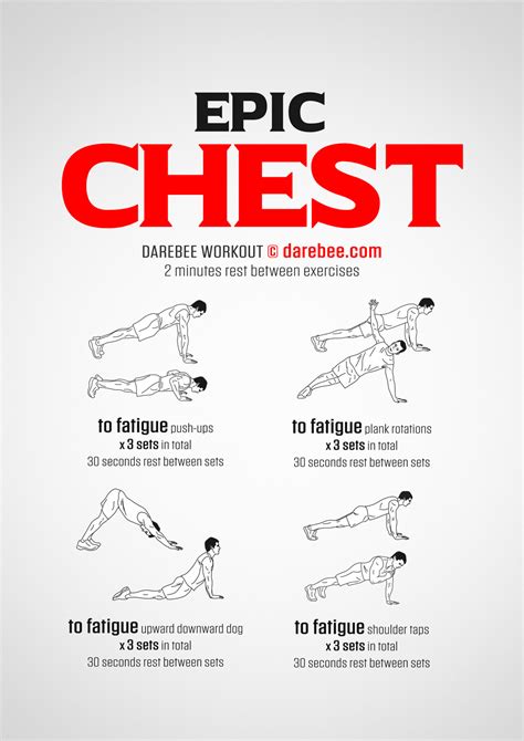 Epic Chest Workout Chest Workout For Men Home Workout Men Chest