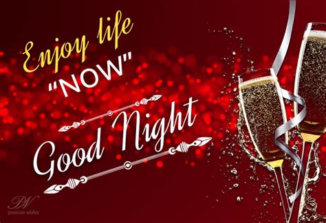 Good Night Enjoy Life Now Premium Wishes