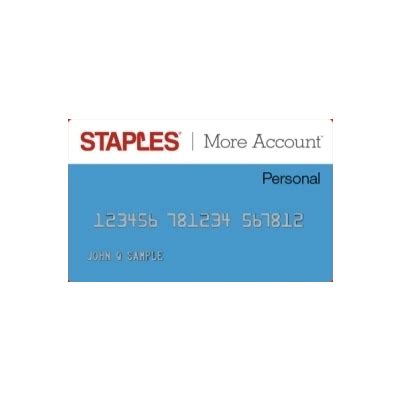 Staples business credit card you'll save $50 on a purchase of $150 or more made within 45 days of opening your account. Staples More Account Personal Card - Info & Reviews