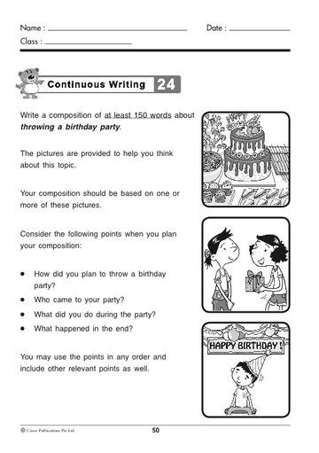 Continuous Writing For Primary 56 Openschoolbag