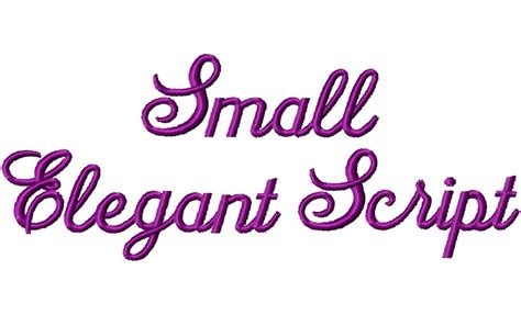 Small Elegant Script Machine Embroidery Font Alphabet With Images
