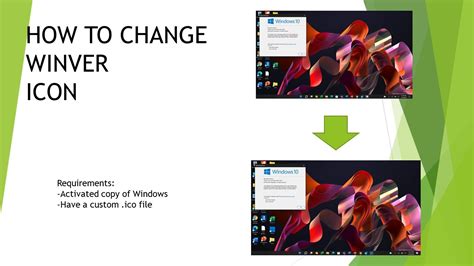 How To Change Winver Icon On Any Version Of Windows Youtube