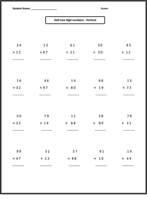 10 2nd Grade Math Worksheet Packet 2nd Grade Math Worksheets Second Second Grade Math