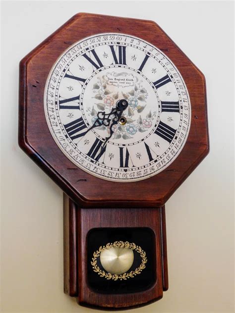 New England Clock Co C1970 Antique Wall Clock