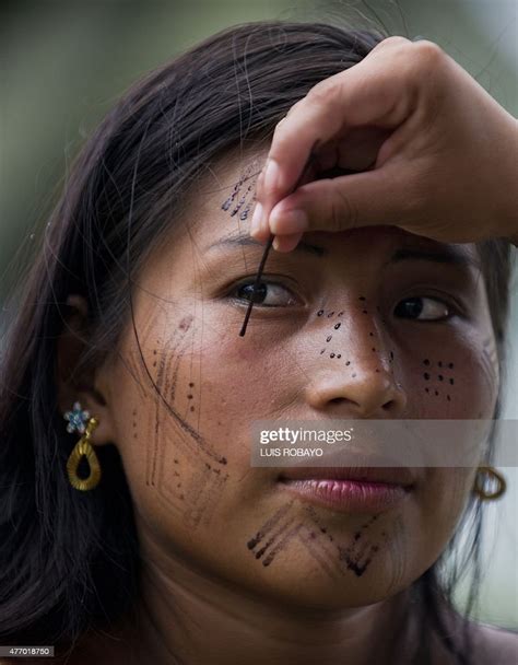 A Young Woman Of The Wounaan Nonam Indigenous Ethnic Group Gets Her