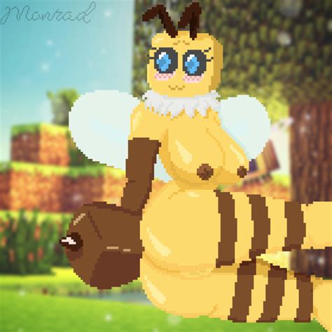 Rule 34 1girls Antennae Anthro Bee Bee Minecraft Breasts Fur Heart