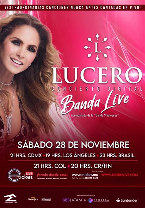 Lucero Banda Live Eticketlive Streaming Online Información