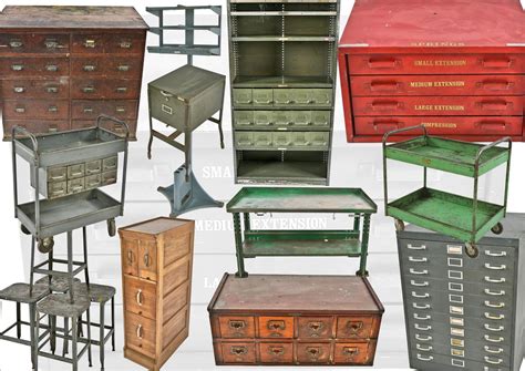 Vast Assortment Of Vintage American Industrial Furniture Salvaged From