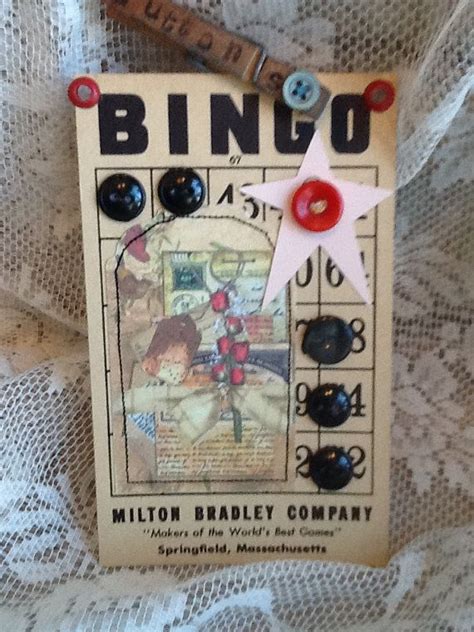 Vintage Cute Bingo Card Decorated With Vintage By Germanpenney 595