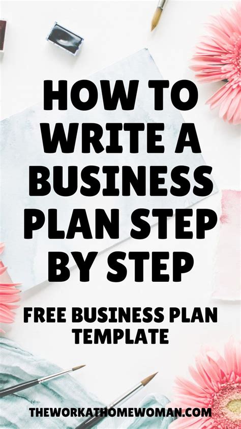 How To Write A Business Plan Step By Step Free Business Plan Template