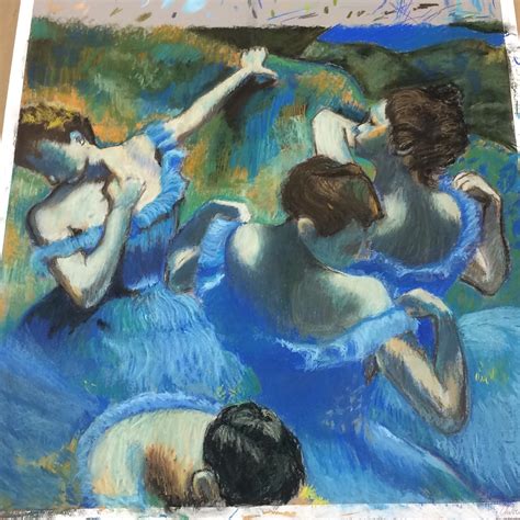 Artstation Practice On Degass Blue Dancers
