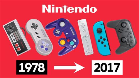 Evolution Of Nintendo Controllers 1978 2017 Youtube