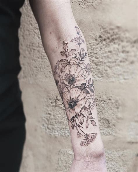 Poppies And Carrot 🥕 Thank You Ekaterina Equilattera Tattooart